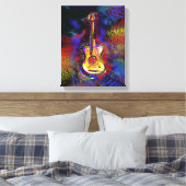 Farbgitarre Malerei Dekoration Leinwanddruck (Insitu (Schlafzimmer))