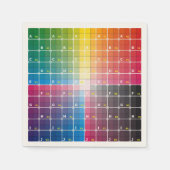 Farbgitterservietten Serviette (Vorderseite)