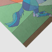 Farbglas-Einhornpapier Seidenpapier (Ausschnitt)