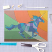 Farbglas-Einhornpapier Seidenpapier (Handwerk)