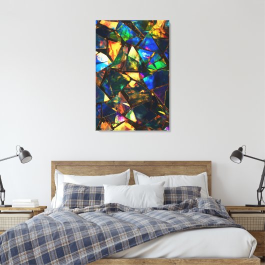 Farbglas Leinwanddruck (Insitu (Schlafzimmer))