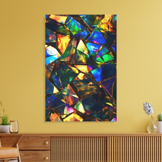 Farbglas Leinwanddruck (Insitu (Wohnzimmer))