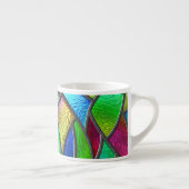 Farbglas Muster 3D Textur Espressotasse (Rechts)