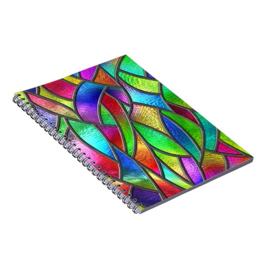 Farbglas Muster 3D Textur Notizblock (Rechte Seite)