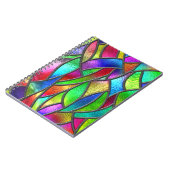 Farbglas Muster 3D Textur Notizblock (Linke Seite)