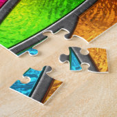 Farbglas Muster 3D Textur Puzzle (Seite)