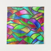 Farbglas Muster 3D Textur Wandteppich (Vorderseite (Horizontal))