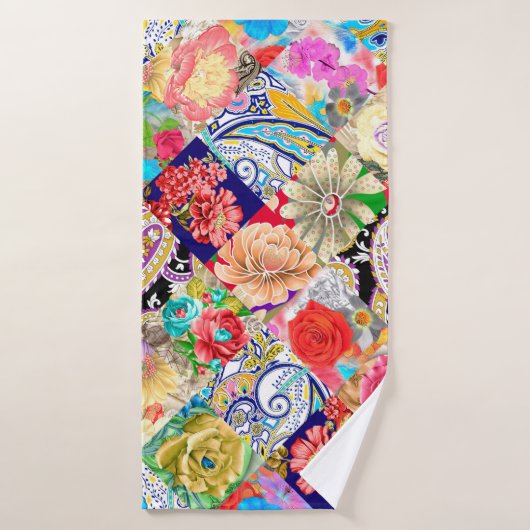 Farbglas nahtlose Textur mit Zickzack Pattern Badehandtuch (Badehandtuch)