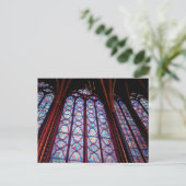 Farbglas Sainte-Chapelle im Pariser Foto Postkarte (Stehend Vorderseite)