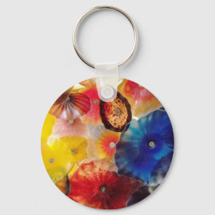 Farbglas Schlüsselanhänger