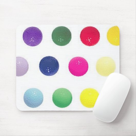 FarbGolfbälle Mousepad (Mit Mouse)