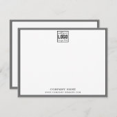 Farbgraue Grenze für die Bearbeitung von Firmenlog Mitteilungskarte (Vorne/Hinten)