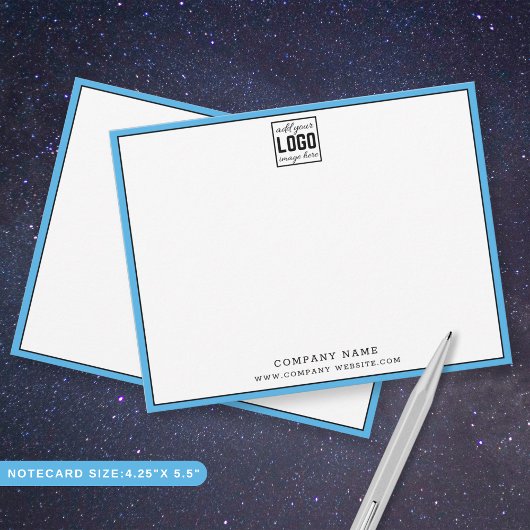 Farbgrenzwerte für benutzerdefinierte Firmenlogos Mitteilungskarte