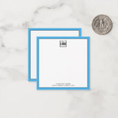 Farbgrenzwerte für einfache Geschäftslogos Mitteilungskarte (Vorderseite/Rückseite Beispiel)