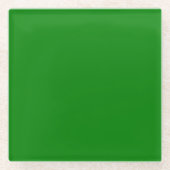 Farbgrün Glasuntersetzer (Vorderseite)