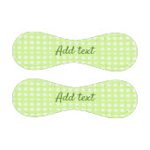 Farbgrün karierter Ginham personalisierter Zusatz Baseball (Paneele)