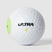 Farbgrün karierter Ginham personalisierter Zusatz Golfball (Logo)