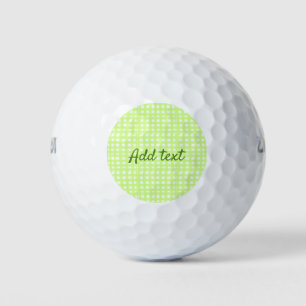 Farbgrün karierter Ginham personalisierter Zusatz Golfball
