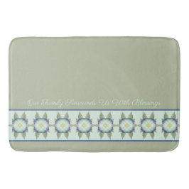 Farbgrün mit Aquamarin blauem Hintergrund Badematte