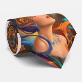 FARBhaar-MÄDCHEN Krawatte (Gerollt)