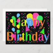 FARBHAFTE BIRTHDAKARTE (Vorne/Hinten)