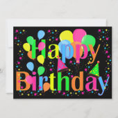 FARBHAFTE BIRTHDAKARTE (Vorderseite)