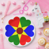 FARBHAFTE BLUME PAPPTELLER (Party)