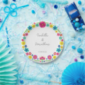 FARBHAFTE BLUME PAPPTELLER (Party)