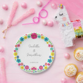 FARBHAFTE BLUME PAPPTELLER (Party)