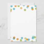 FARBHAFTE CONFETTI-DOTS | BRIDAL SHOWER EINLADUNG (Rückseite)