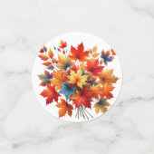 FARBHAFTE FALL-AUTUMN-THEMED-SZENEN KONFETTI (Klein Vorderseite)