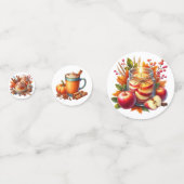 FARBHAFTE FALL-AUTUMN-THEMED-SZENEN KONFETTI (Rückseiten)