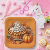 FARBHAFTE FALL-AUTUMN-THEMED-SZENEN PAPPTELLER (Party)