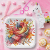 FARBHAFTE FALL-AUTUMN-THEMED-SZENEN PAPPTELLER (Party)