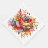FARBHAFTE FALL-AUTUMN-THEMED-SZENEN SERVIETTE (Ecke)
