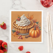 FARBHAFTE FALL-AUTUMN-THEMED-SZENEN SERVIETTE (Beispiel)