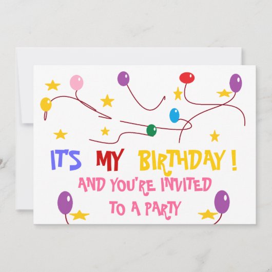 FARBHAFTE GEFÄHRDETE PARTEINVITATION EINLADUNG (Vorderseite)