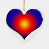 FARBHAFTE HERZEN KERAMIK ORNAMENT (Hinten)