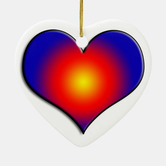 FARBHAFTE HERZEN KERAMIK ORNAMENT (Hinten)