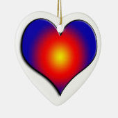 FARBHAFTE HERZEN KERAMIKORNAMENT (Rechts)