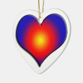 FARBHAFTE HERZEN KERAMIKORNAMENT (Links)