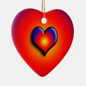 FARBHAFTE HERZEN KERAMIKORNAMENT (Rechts)