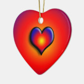 FARBHAFTE HERZEN KERAMIKORNAMENT (Links)