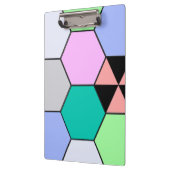 FARBHAFTE HEXAGON-FORMEN KLEMMBRETT (Links)