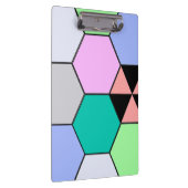 FARBHAFTE HEXAGON-FORMEN KLEMMBRETT (Rechts)