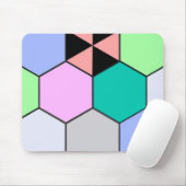 FARBHAFTE HEXAGON-FORMEN MOUSEPAD (Mit Mouse)
