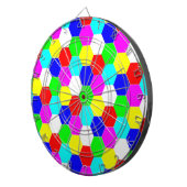 FARBHAFTE HEXAGONS DARTSCHEIBE (Vorderseite rechts)