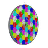 FARBHAFTE HEXAGONS DARTSCHEIBE (Vorderseite Links)