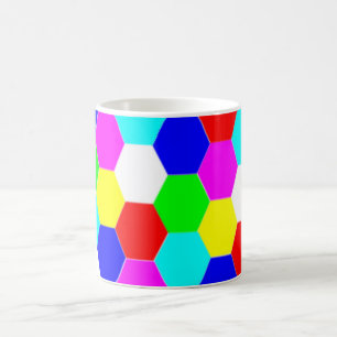 FARBHAFTE HEXAGONS KAFFEETASSE