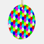 FARBHAFTE HEXAGONS KERAMIK ORNAMENT (Rechts)